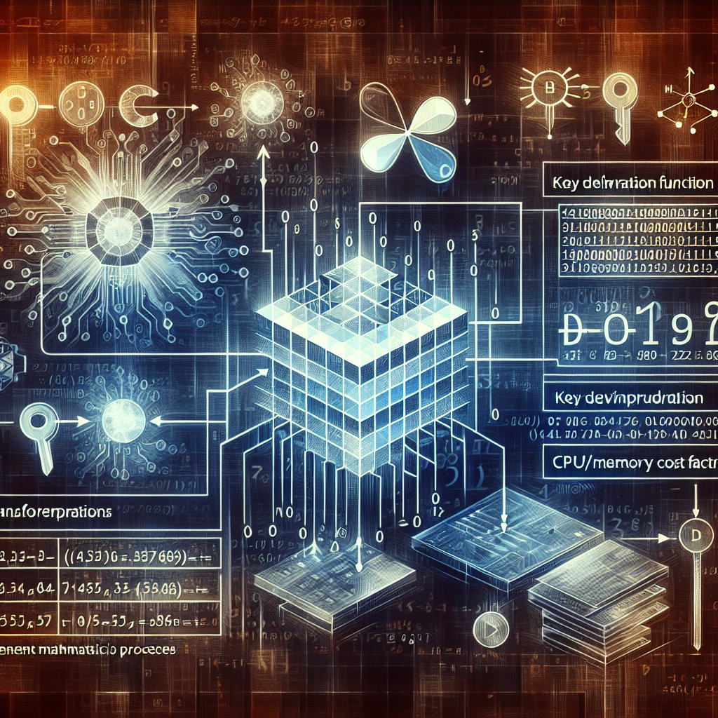 Scrypt Algorithm editorial illustration from the original Scrypt.xyz archive